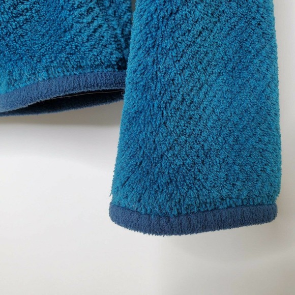 Patagonia Re-Tool Snap T Pullover Fleece L Blue Pockets Stand Collar Skiing - Picture 5 of 9